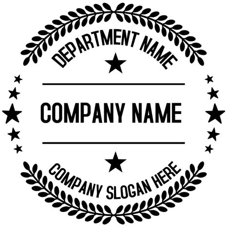 Company Stamp Seal Template Postermywall