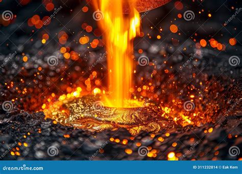 Sparks And Intense Light Erupt As Electrical Current Leaps Across A Gap