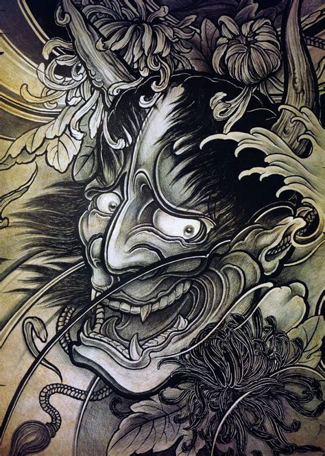Japanese Hannya Tattoos Origins Meanings And Ideas Japanese Mask Tattoo