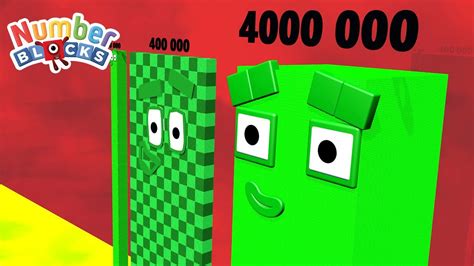Numberblocks Comparison 4 40 400 4000 40000 400000 To 4 Million