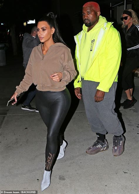 Kim Kardashian And Kanye West Step Out For Dinner With Khloe Daily