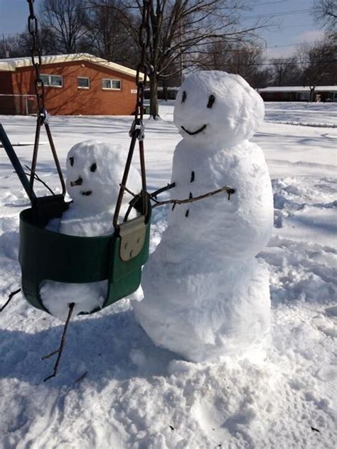 Ahh Motherly Love ️ ️ Winter Fun Snowman Snow Much Fun