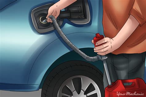 If the boat is in the water, have anyone else on board move so that one part of the tank is lowest and you'll get the most. How to drain fuel tank - fuel pump issue - MustangForums.com