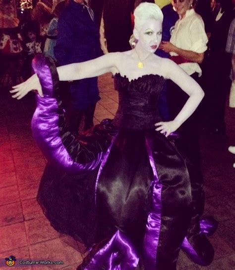 Ursula Homemade Halloween Costume No Sew Diy Costumes