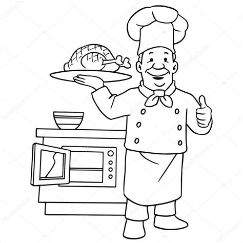 Chef cartoon illustration isolated on white — Stock Vector © Foxynguyen #63489021
