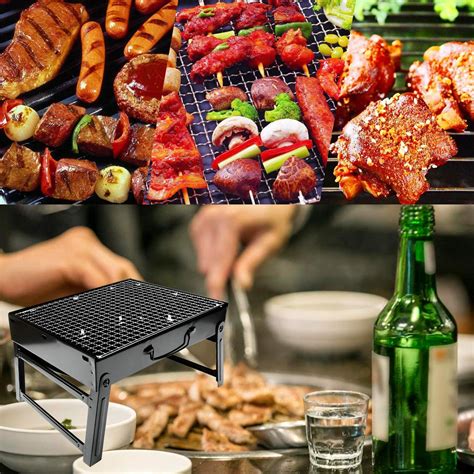 Portable Foldable Barbecue Grill For Outdoor Cooking Camping Picnics Party