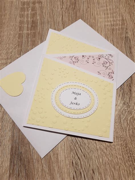 I had a problem getting the other one to fold flat, maybe i did something. Tri fold wedding card | Wedding cards, Cards, I card