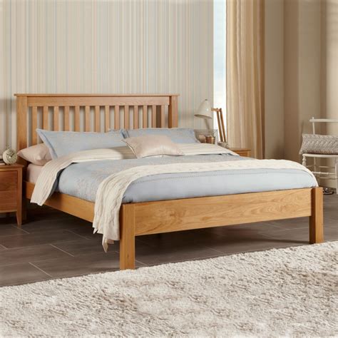 Lincoln Solid Oak Bedframe Double 135cm Romerils