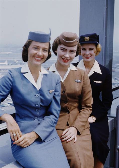This Is What That Looked Like In The 1950s Flight Attendant Uniform Womens Fashion Vintage
