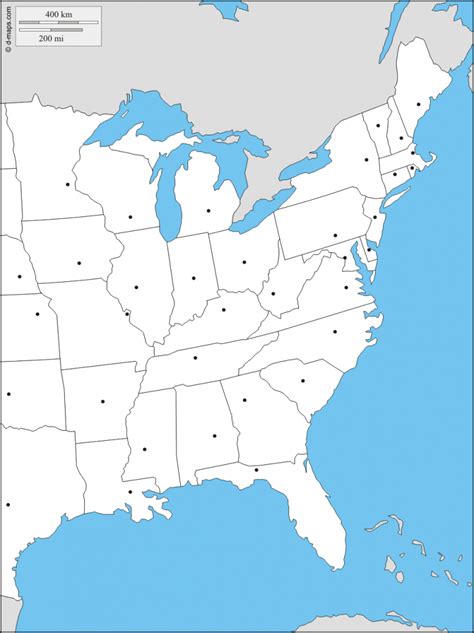 Map Of East Coast Usa Map Of The Usa East Coast Science Trends