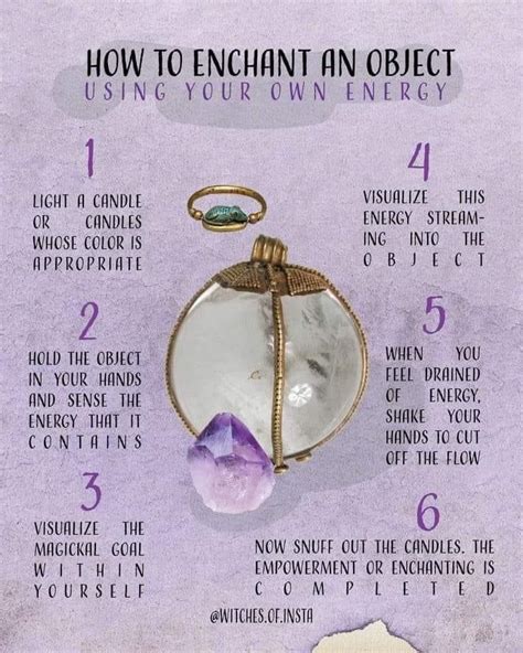 How To Enchant An Object Using Your Own Energy In 2021 Witchcraft