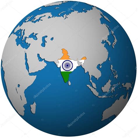 India On Globe Map — Stock Photo © Michal812 25716415