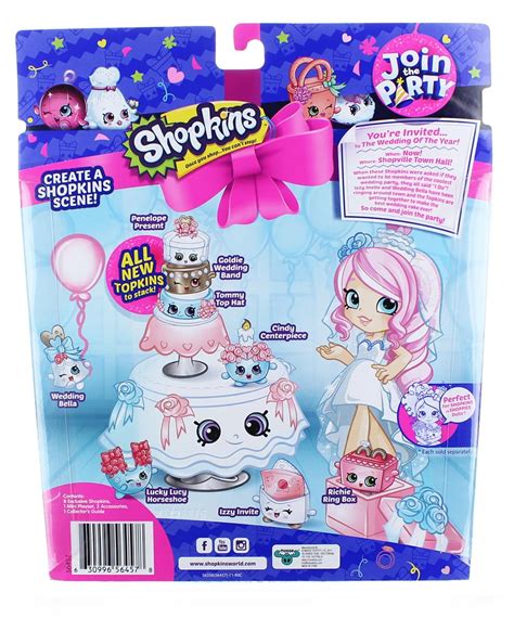 Shopkins S7 Theme Pack Wedding Party Collection Free Shipping