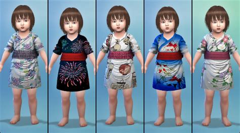 Sims 4 Yukata For Infants Distributed Cc Distribution Record Sims House