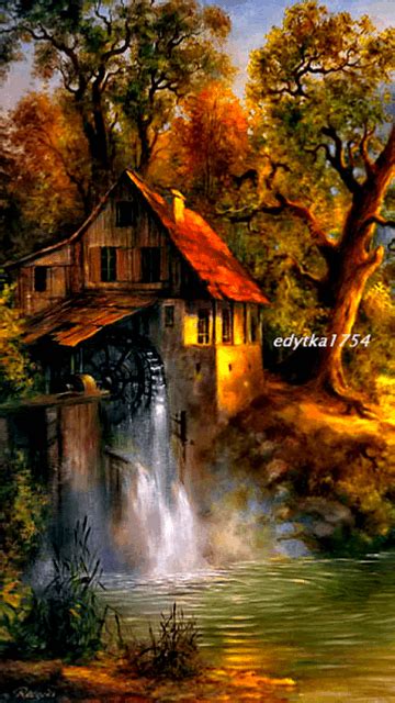 Download Animated 360x640 Old Mill Cell Phone Wallpaper Category