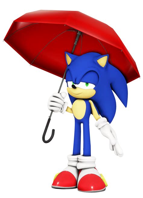 Sonic Under His Umbrella Sfm Render By Cutixemma On Deviantart