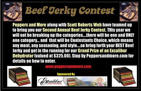 Beef Jerky Contest 2011 From Peppers And More Hotsaucedaily