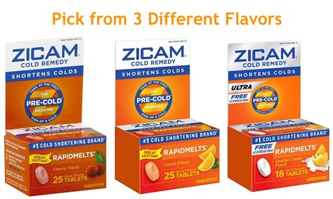 Zicam Cold Remedy Rapidmelts 25 Speedy Dissolve Tab 1 Pack 3 Rather A Lot Of Flavor