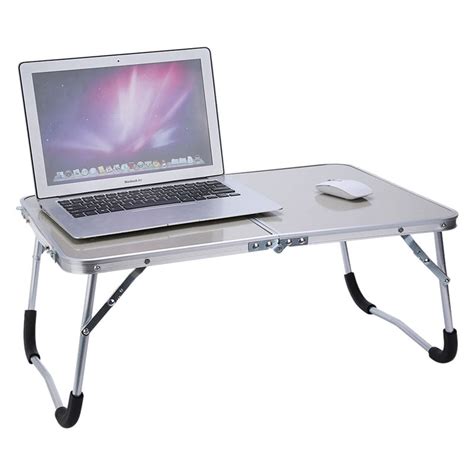 Fashion Portable Folding Aluminum Alloy Laptop Table Sofa Bed Office