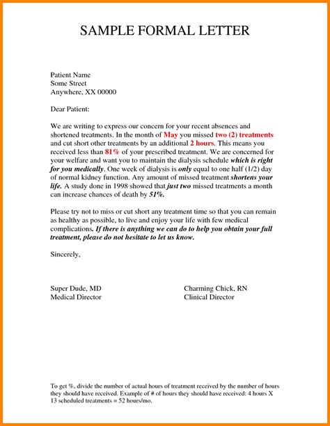 Formal Email Writing Examples Letters Free Sample Letters
