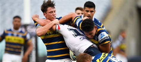Hutchison was left with broken ribs and a punctured lung after brown led with his knees in the round 9 clash between the eels and roosters. Eels Jersey Flegg v Roosters - Round Three Gallery - Eels