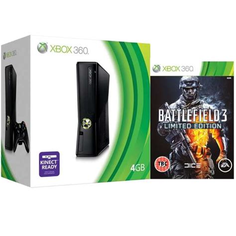 Xbox 360 4gb Arcade Bundle Includes Battlefield 3 Limited Edition