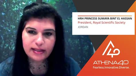 Hrh Princess Sumaya Bint El Hassan Athena40 Women Voices Of Tenacity Youtube