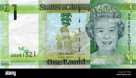 £100 Note One Pound Note The States Of Jersey Stock Photo Alamy