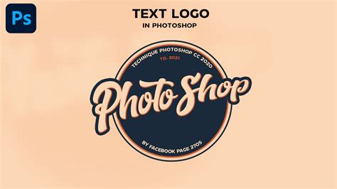 Text Logo Photoshop Photoshop 2705 Youtube