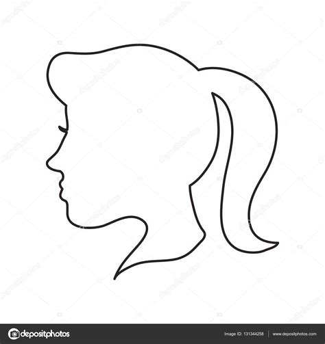 Silueta Rostro Perfil Woman Face Silhouette In Profile Woman Face