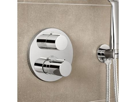 Roca T 1000 Concealed Thermostatic Shower Mixer Tap Chrome From Reece