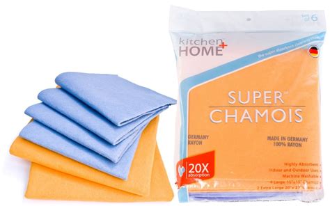 Absorbent Synthetic Shammy Kitchen Cleaning Rags German Chamois Cloths