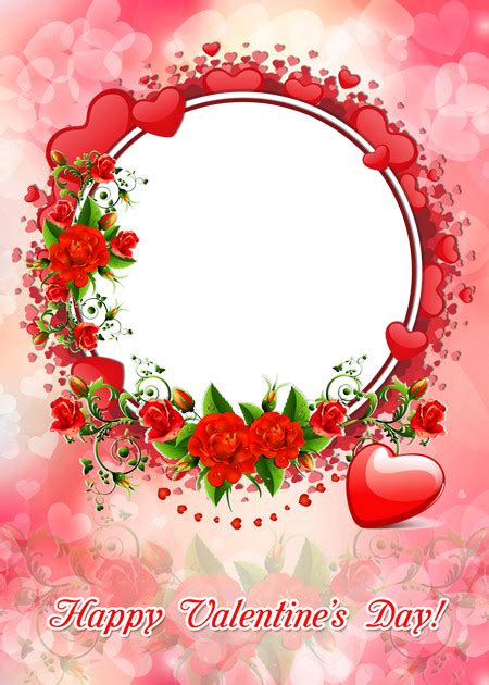 Happy Valentines Day Photo Frame Png Psd