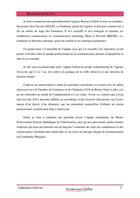 Rapport De Stage De Fin Détudes Chargée De Communication Chez Busi