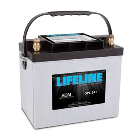 Lifeline Gpl 24t 12v Deep Cycle Agm Marine And Rv Battery