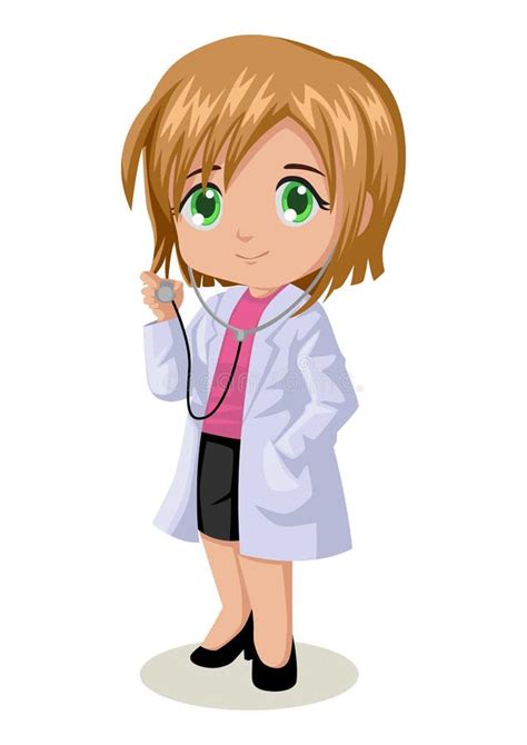 Female Doctor Stock Vector Illustration Of Chibi Cartoon 42488590