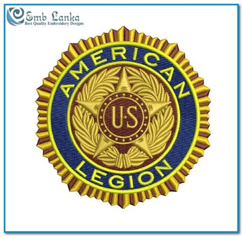 American Legion Logo Embroidery Design Emblanka