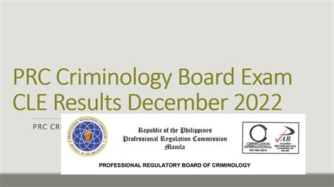 Criminology Board Exam Result April List Of Passers Cle Result Prc Gov Ph Top Notchers