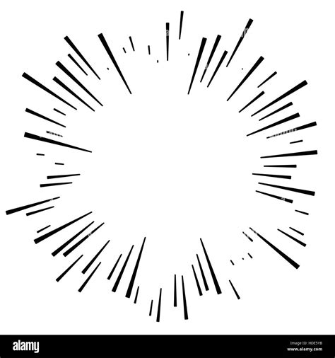 Comic Explosion Effect Radiating Radial Lines Starburst Sunburst