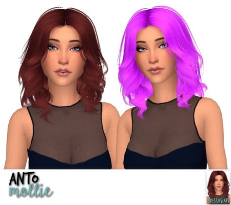 Anto Glare Heartbeat Hide Mollie Nana And Roses Recolors Sims 4 Hair