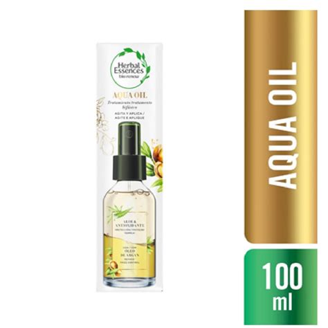 Aqua Oil Herbal Essences Aloe And Antioxidante Com Óleo De Argan 100ml