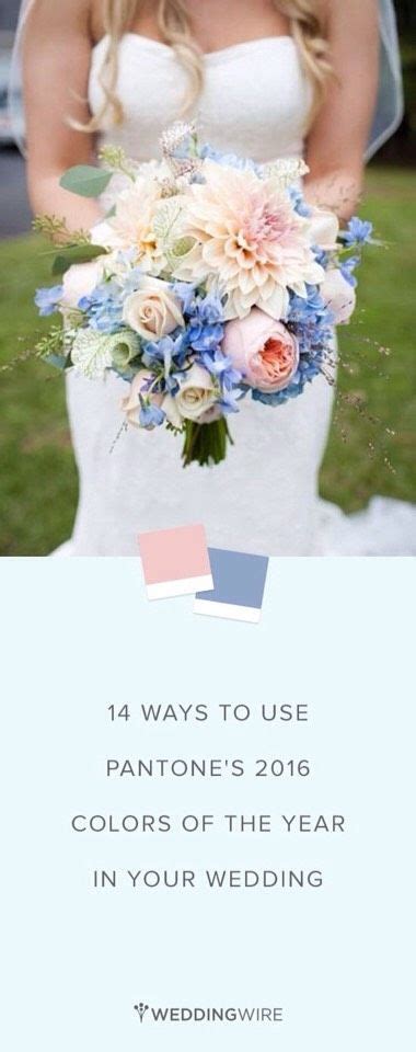 14 Ways To Use Pantones 2016 Colours Of The Year In Your Wedding 😍