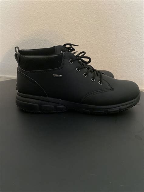 Fila Black Memory Mike Mid Sr Slip Resistant Work Mens Shoes Size 10