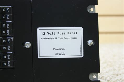 Rv Accessories Used Motorhome Powertek 12 Volt Fuse Panel Pdc 3009 Rv