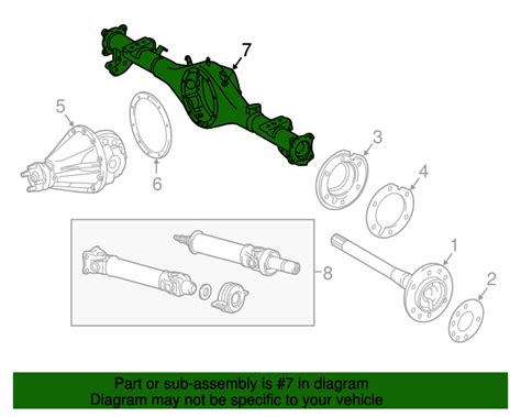 42110 04210 Axle Housing 2016 2021 Toyota Tacoma Oem Genuine