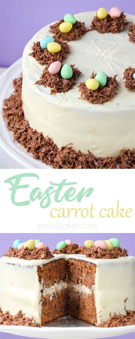 Easter White Chocolate Carrot Cake Pola Baker Sweet Artist And Food