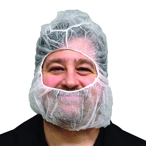 Ultrasource Polypropylene Hair Net Beard Cover X Large Latex Free White Pack Of 100