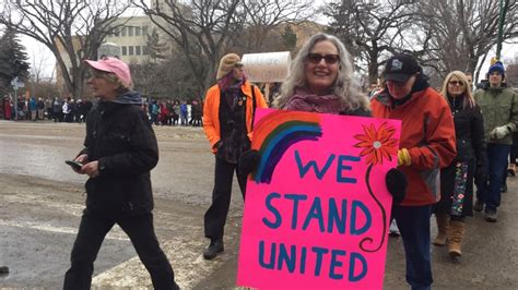 Hundreds March In Saskatoon To Support Womens March On Washington