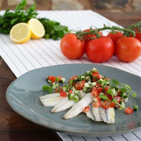 Grilled Garfish With Cucumber And Tomato Salsa Recipe Ferguson