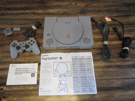Sony Playstation 1 Ps1 Gray Console System Ntsc Scph 9001 Free